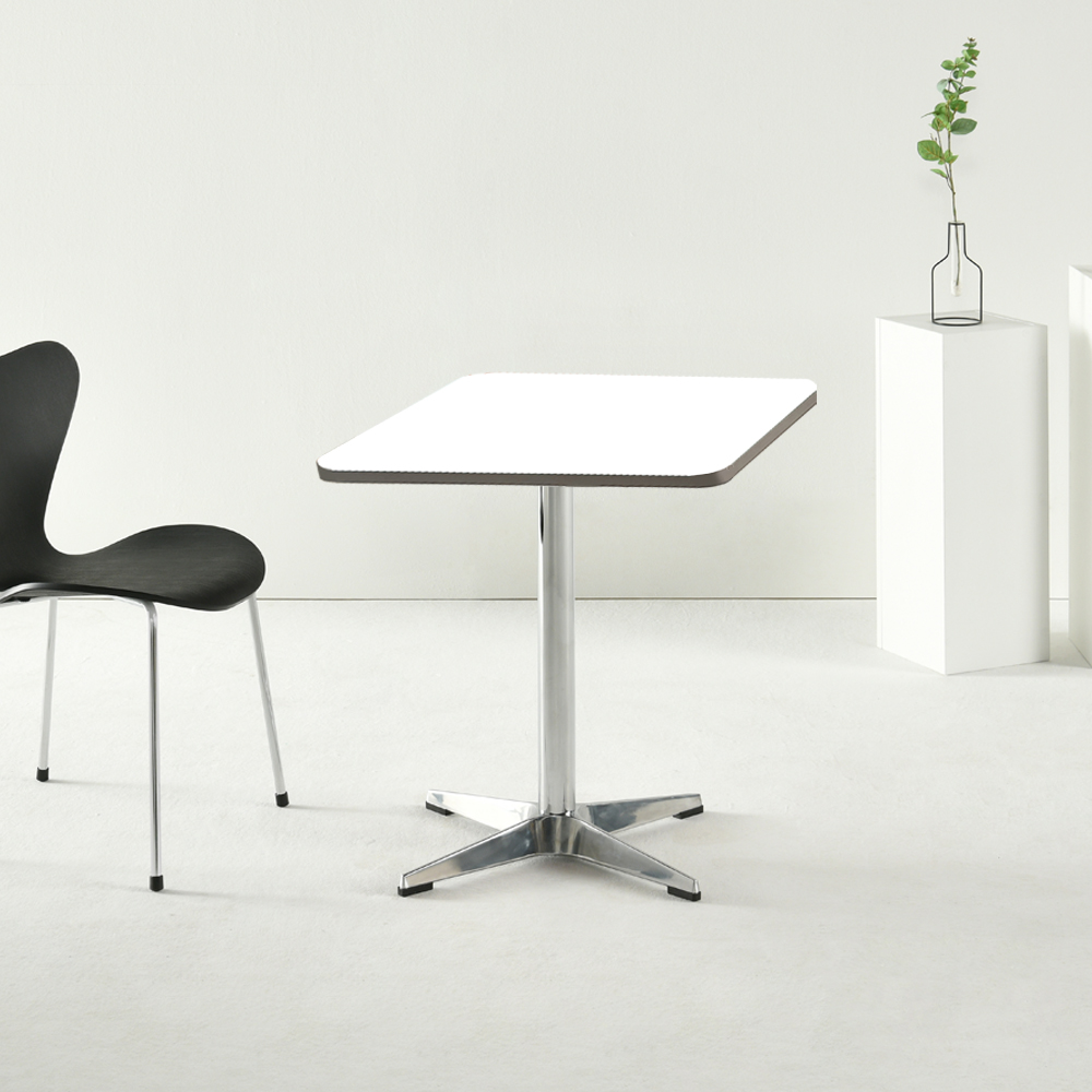 플랜 사각 카페 업소용 테이블 식당 식탁 2인 600 화이트