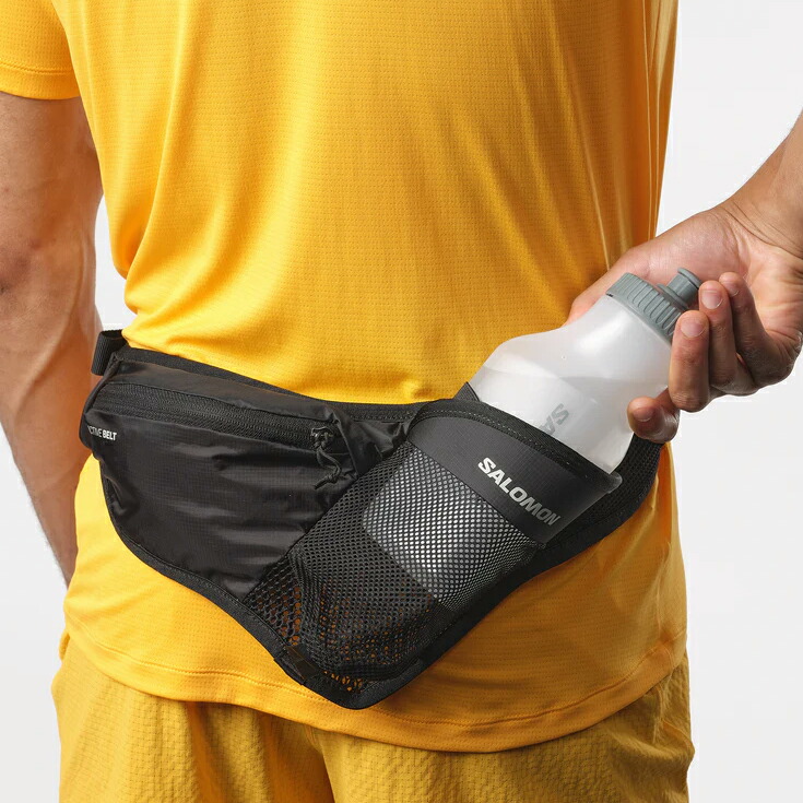 살로몬 Salomon 러닝 파우치 웨이스트 백 ACTIVE BELT lc2179000 블랙 - 상세 이미지 4