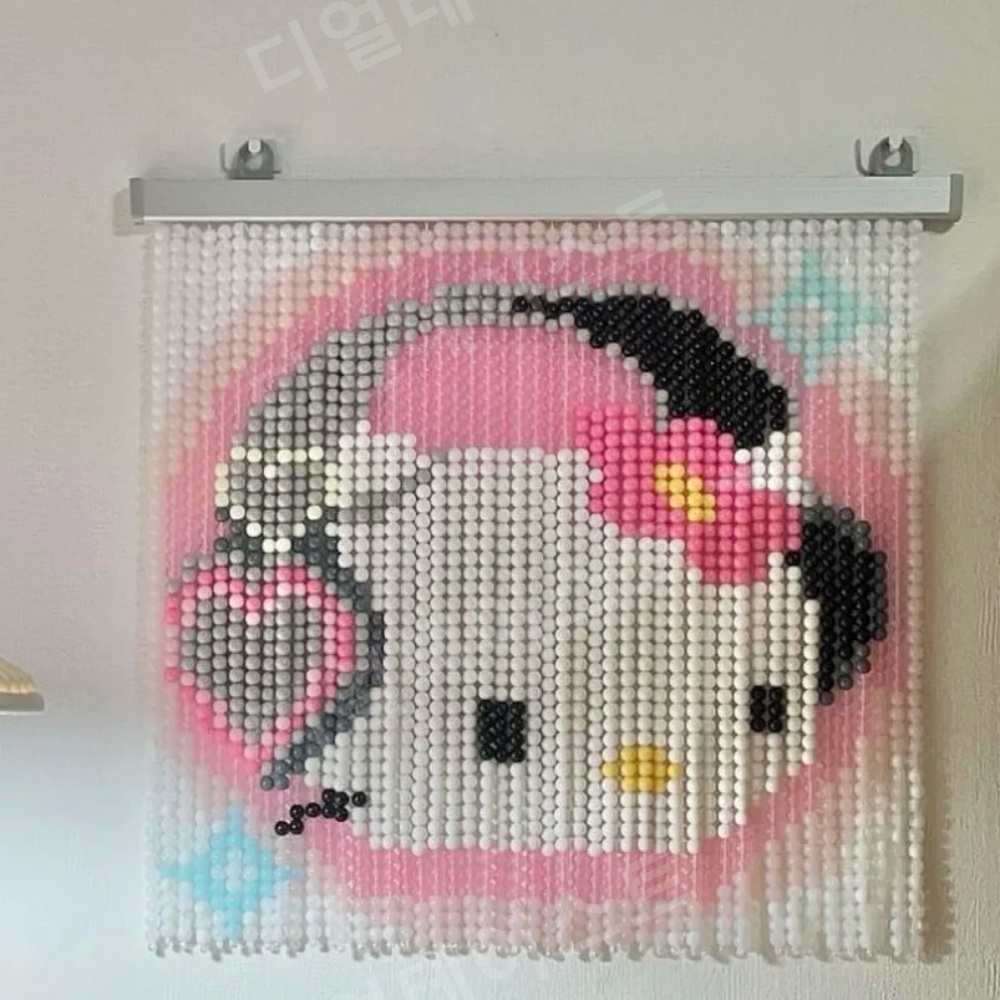비즈발 만들기 키트 diy 재료 헬로 키티 구슬발 도면 준비물 - 상세 이미지 4