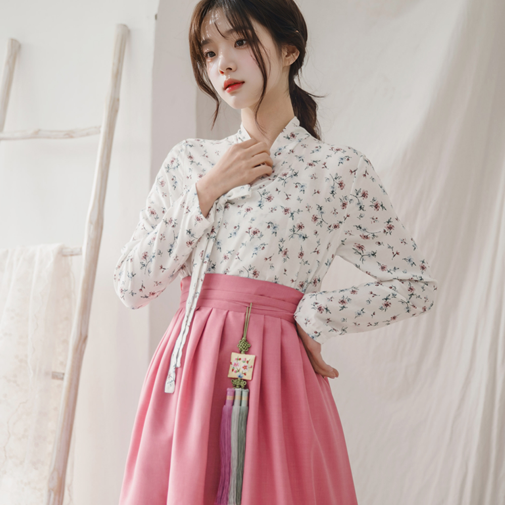생활한복 세트 수채화+나은 개량 계량 퓨전 반티-165 - 상세 이미지 2