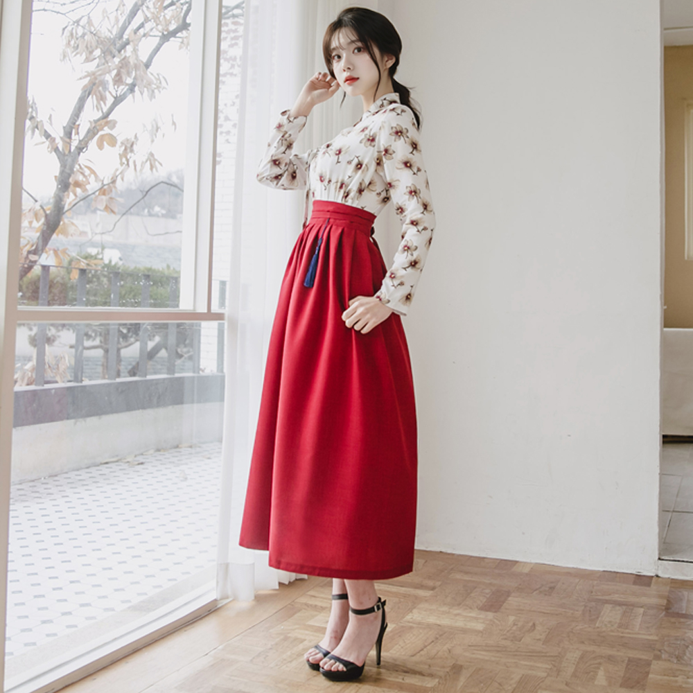 생활한복 세트 가야+꽃잠 개량 계량 퓨전 반티-165 - 상세 이미지 4