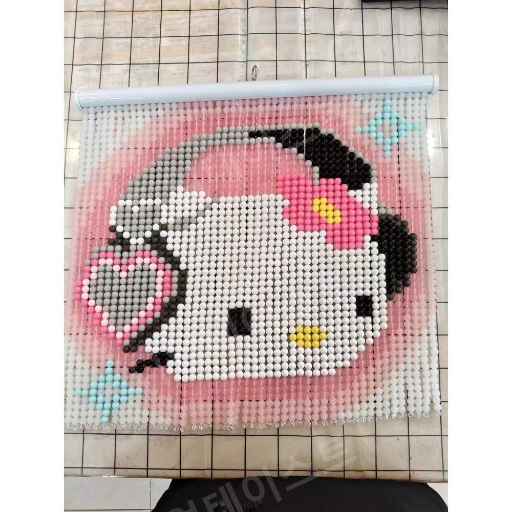 비즈발 만들기 키트 diy 재료 헬로 키티 구슬발 도면 준비물 - 상세 이미지 2