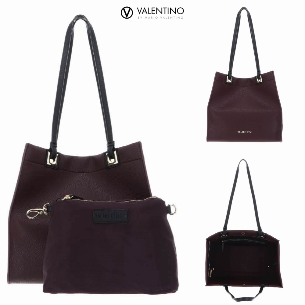 발렌티노 마리오 포스트 RE 쇼퍼백 VBS8GM01 Vino / Nero - 메인 이미지