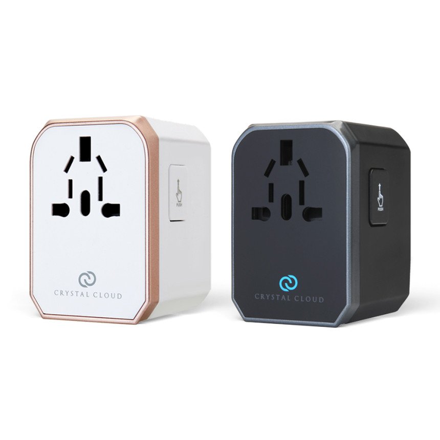 크리스탈클라우드 5포트 USB 5.6A 해외 여행용 멀티 어댑터 돼지코 콘센트 CC-305Plus 사진 2
