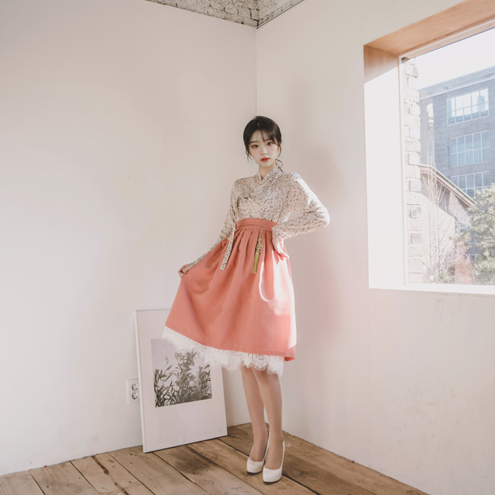 생활한복 세트 어리연+다미혜 개량 계량 퓨전 반티-168 - 상세 이미지 5