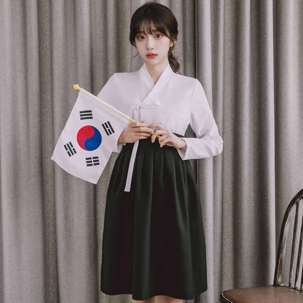 생활한복 다흰 저고리 개량 계량 퓨전 반티-169