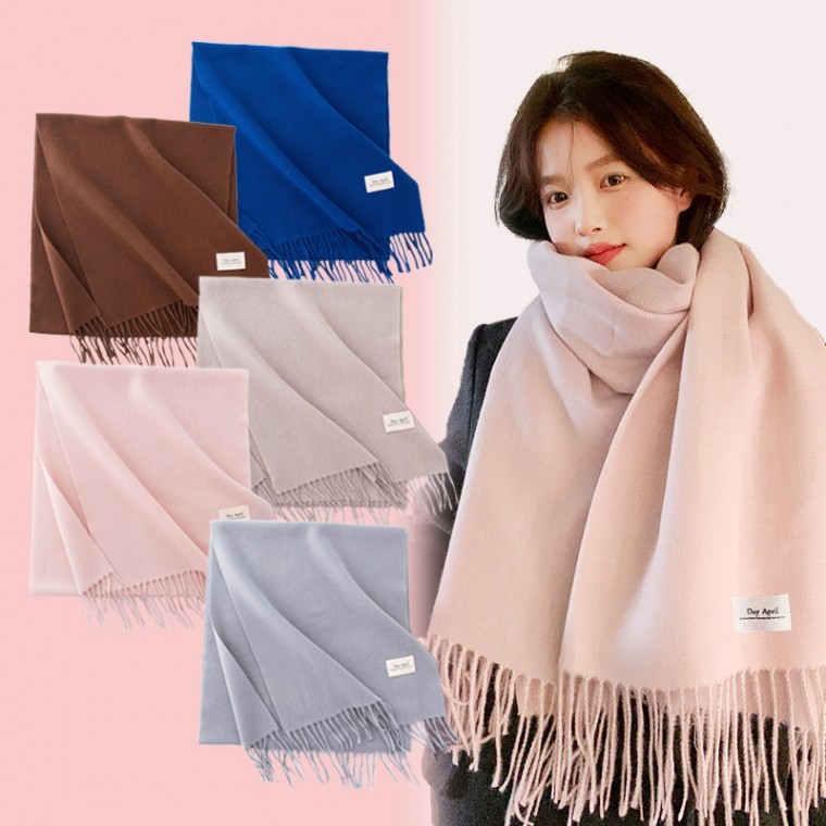 프리미엄 캐시미어 머플러 따뜻한 겨울 빅사이즈 남자 여자 커플 목도리 11Color : 유제이스토리