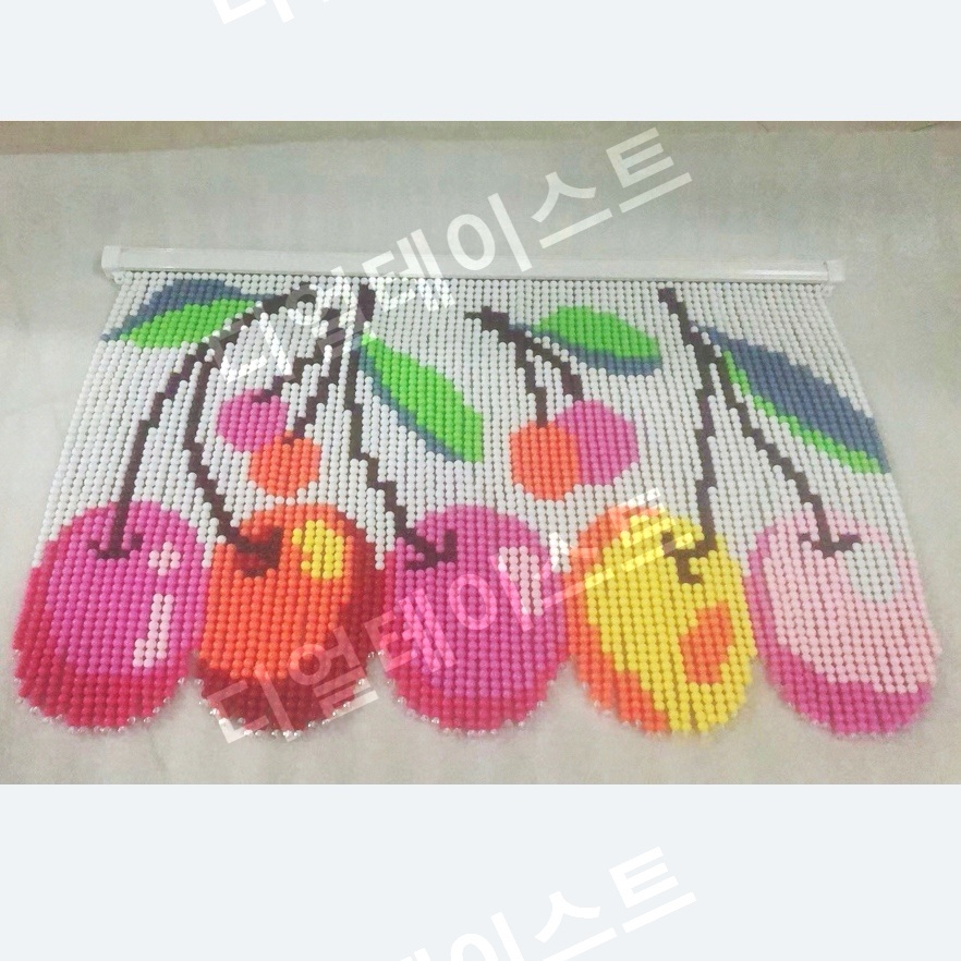 비즈발 만들기 키트 diy 재료 체리 과일 도안 디자인 - 상세 이미지 5