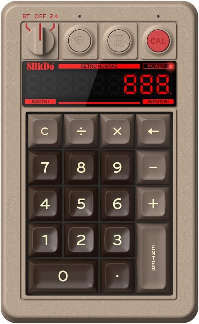 8BitDo 레트로 18 블루투스 기계식 키보드 계산기 겸용 키패드 - 상품 이미지