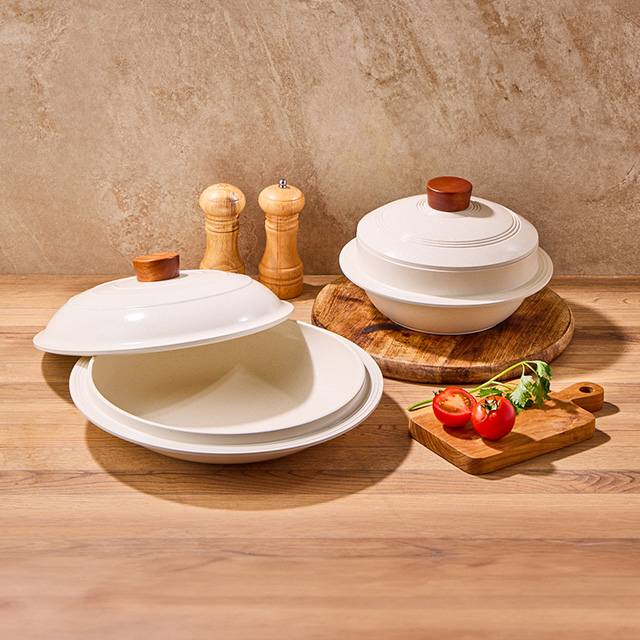 비자트 국산 인덕션 세라믹 코팅팬 통주물 전통 가마솥 20cm, 28cm - 상품 이미지