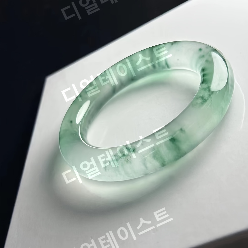 남성용 천연 옥 팔찌 얼음 꽃 디자인 석영 - 상세 이미지 5