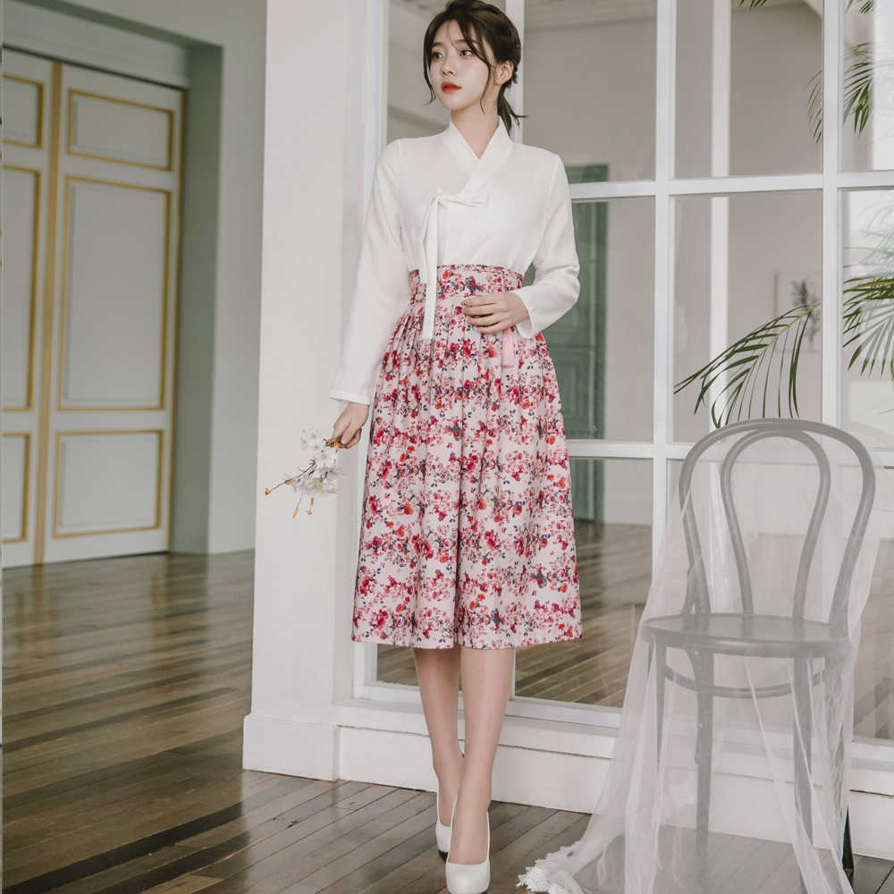 생활한복 다흰 저고리 개량 계량 퓨전 반티-167 - 상세 이미지 5