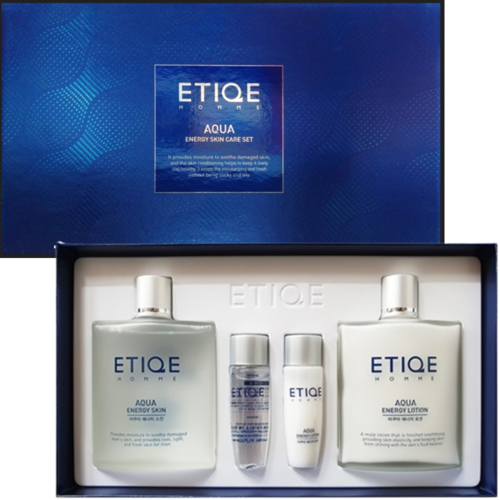 에띠끄 옴므 남성화장품 기초세트 스킨 140ml 로션 140ml+견본품 30ml 2개 - 상품 이미지