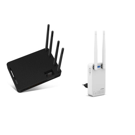 EFM네트웍스 IPTIME AX6000M + EXTENDER-N300 기가비트 인터넷 무선 유무선 와이파이  증폭기 랜카드 패키지