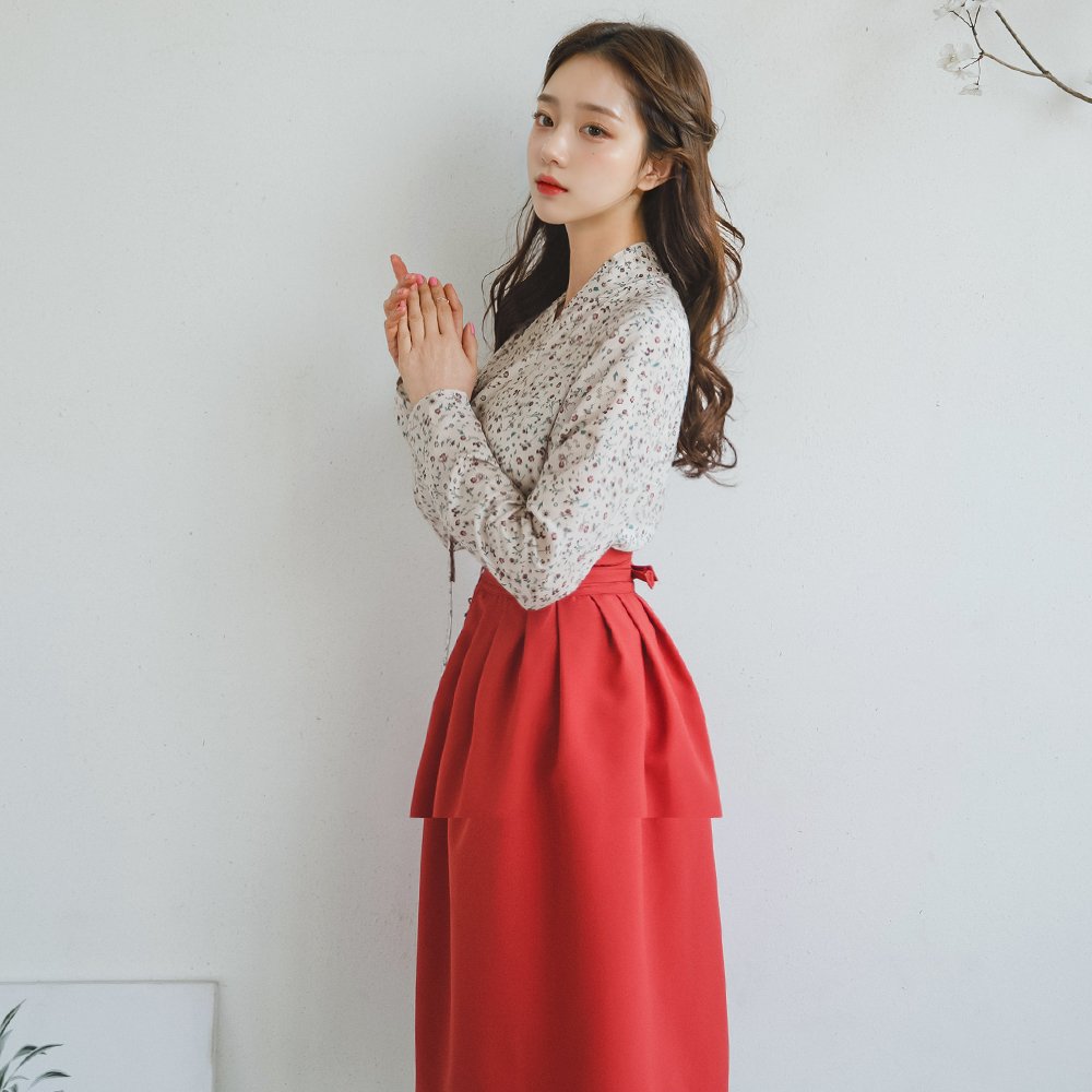 생활한복 어리연 저고리 개량 계량 퓨전 반티-114 이미지 6