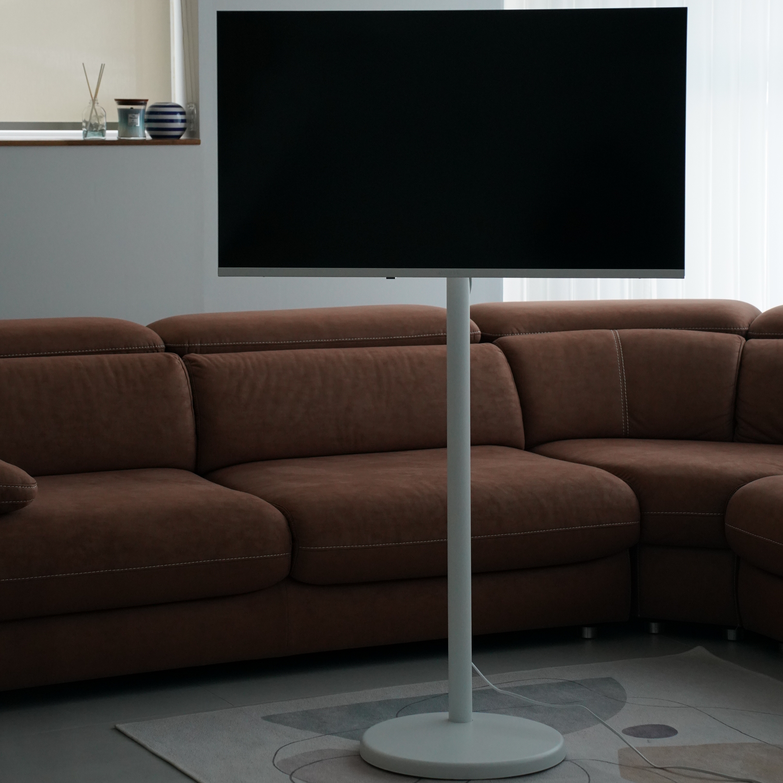 와이드무빙뷰 화이트에디션 삼탠바이미 셋트 101cm(40인치) FHD 스마트 이동식 TV 중소바이미 삼텐바이미 V1 셀프설치가능