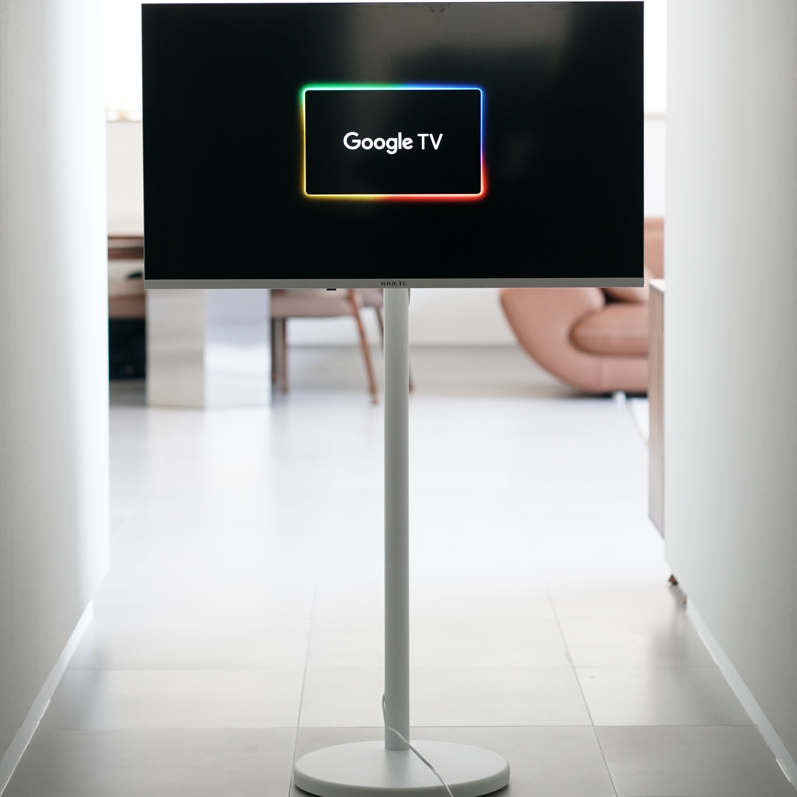 와이드무빙뷰 화이트에디션 삼탠바이미 셋트 101cm(40인치) FHD 스마트 이동식 TV 중소바이미 삼텐바이미 V1 셀프설치가능