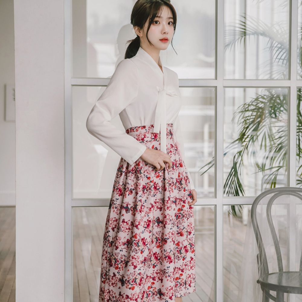 생활한복 다흰 저고리 개량 계량 퓨전 반티-167 - 상세 이미지 4