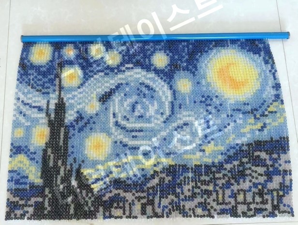 고흐 그림 비즈발 만들기 키트 diy 재료 반고흐 별이 빛나는 밤에 집순이취미 - 상세 이미지 5
