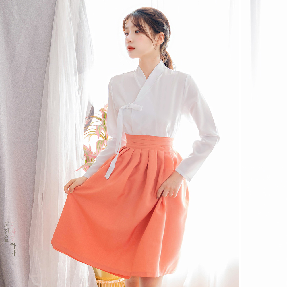 생활한복 다흰 저고리 개량 계량 퓨전 반티-192 - 상세 이미지 5
