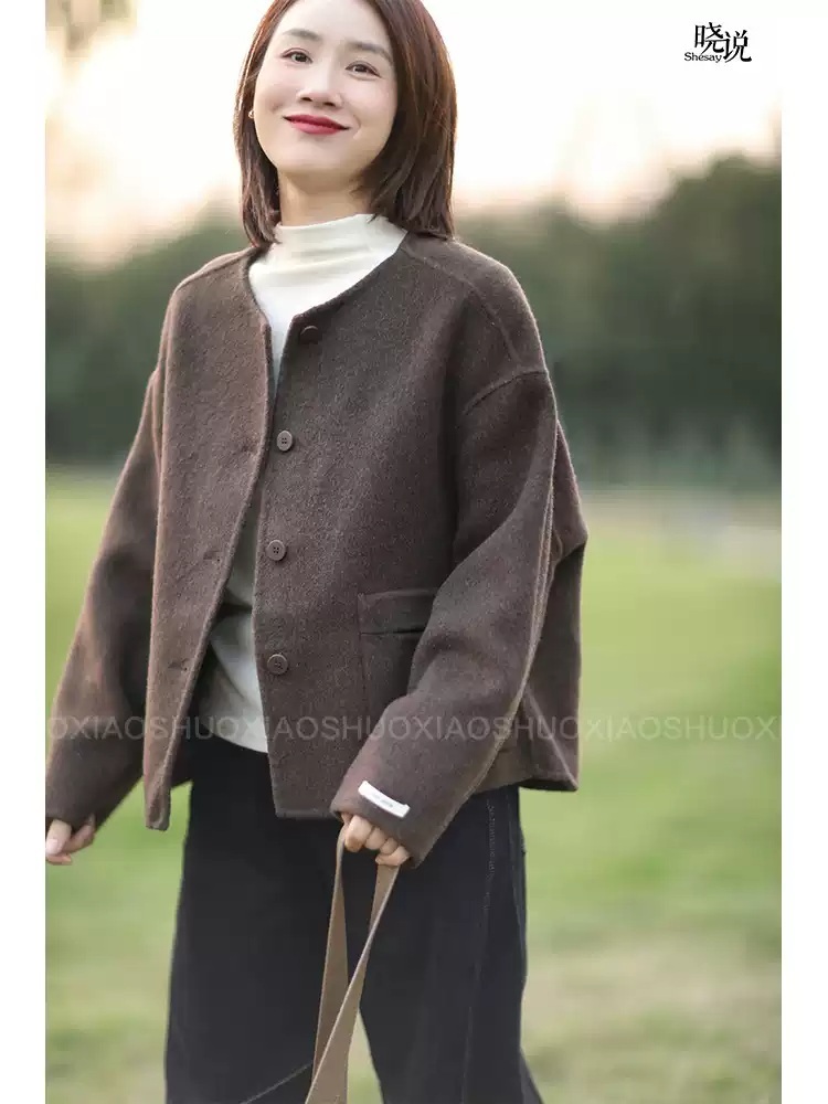 용감무쌍 용수정 123화 엄현경 자켓 브라운 용수정 심플 빅사이즈 의상 옷 패션 - 상세 이미지 2