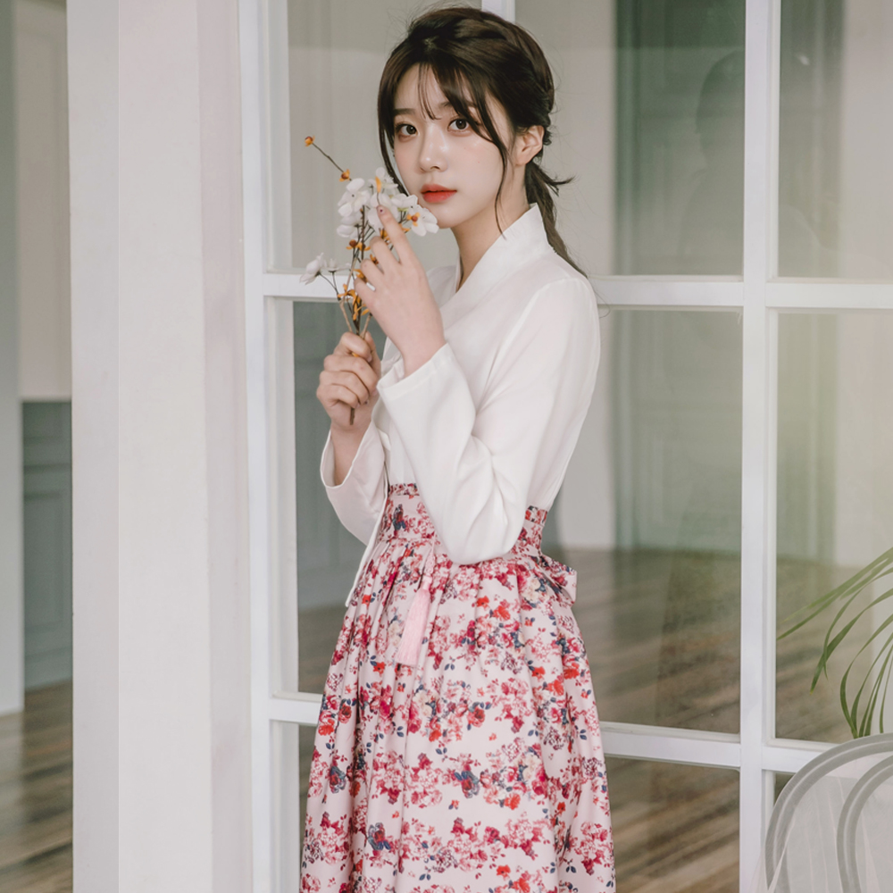 생활한복 다흰 저고리 개량 계량 퓨전 반티-167 상품 이미지