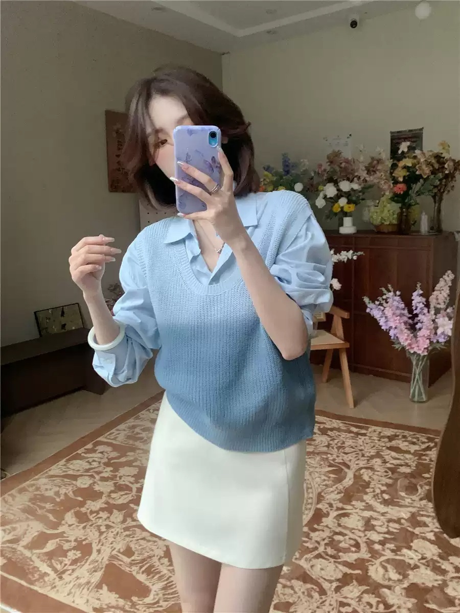 돌싱포맨 160화 함은정 조끼 니트 핑크 데일리 V넥 의상 옷 패션 - 상세 이미지 3