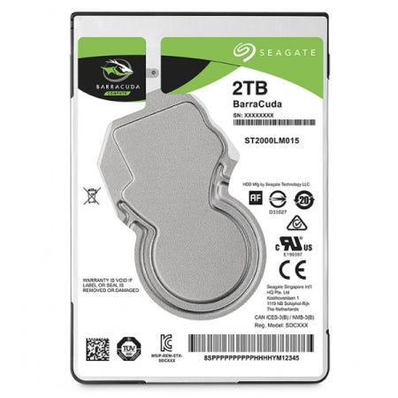 Seagate 2TB BarraCuda ST2000LM015 (SATA3/5400/128M/노트북용)