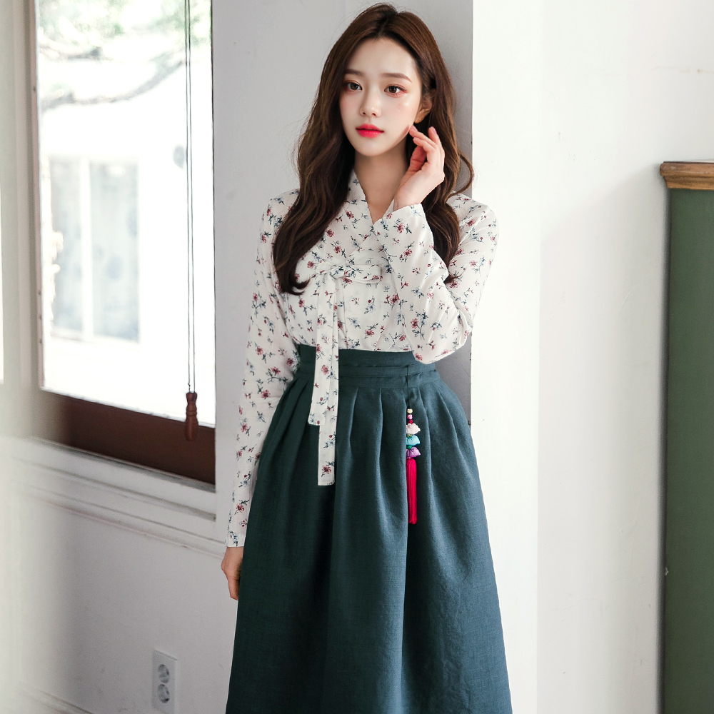 생활한복 수채화 저고리 개량 계량 퓨전 반티-118 - 상세 이미지 3