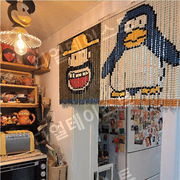 비즈발 만들기 키트 diy 재료 쇼와 아저씨 비즈커튼 비즈문커튼 - 상세 이미지 4