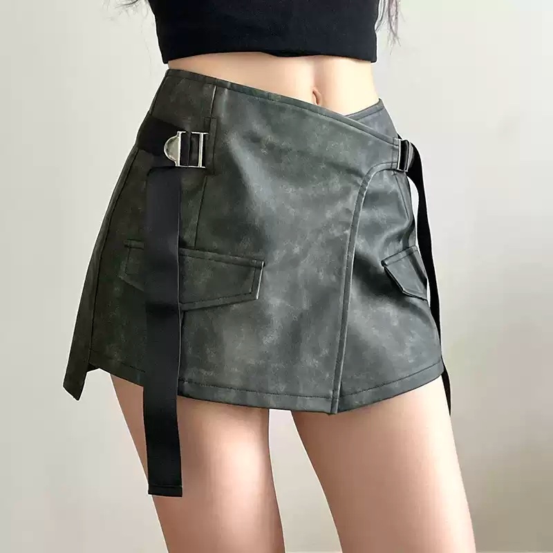 아이브 안유진 스커트 치마 인스타그램 하이웨스트 A라인 의상 옷 패션 - 상품 이미지