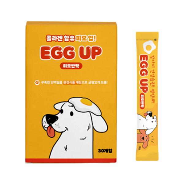 에그업 강아지 계란으로 만든 영양 간식 츄르 30p 360g 오리지널 1개 : 참조은소리