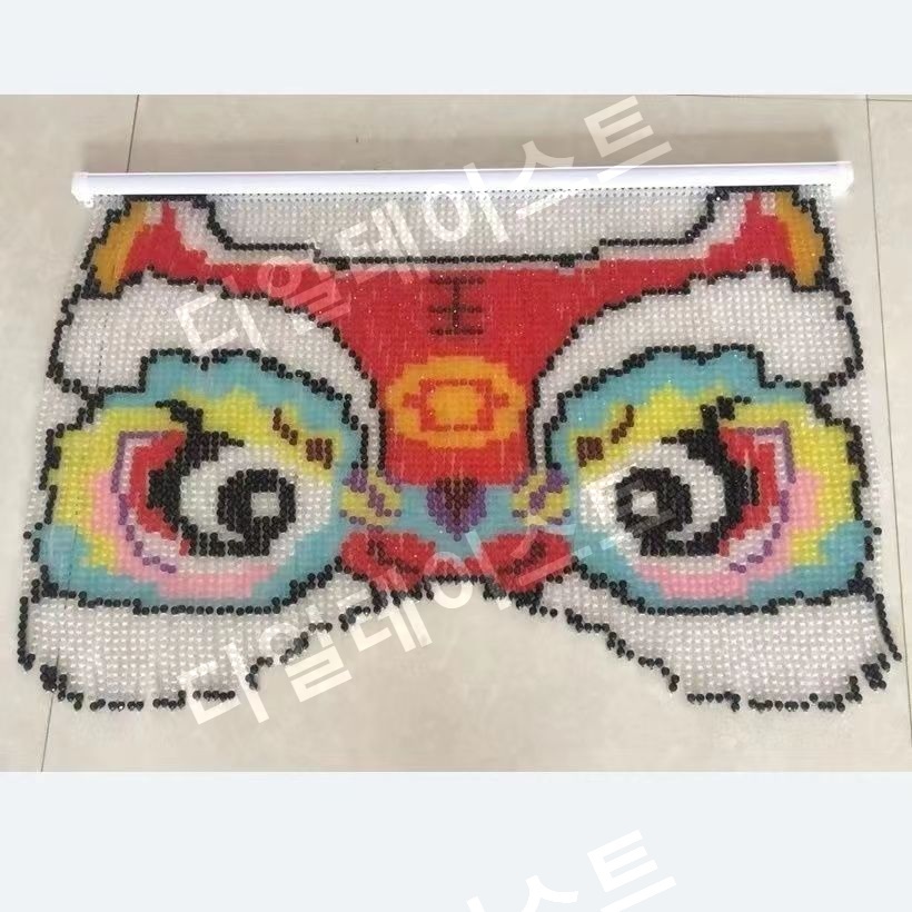 중국풍 장식 비즈발 만들기 키트 diy 재료 사자 문 꾸미기 - 상세 이미지 2
