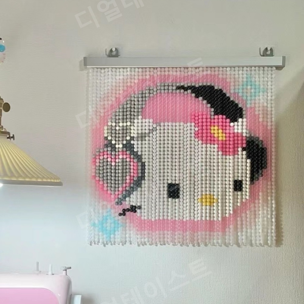 비즈발 만들기 키트 diy 재료 헬로 키티 구슬발 도면 준비물 - 상세 이미지 3