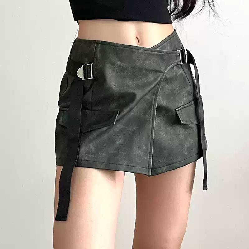 아이브 안유진 스커트 치마 인스타그램 하이웨스트 A라인 의상 옷 패션 - 상세 이미지 3