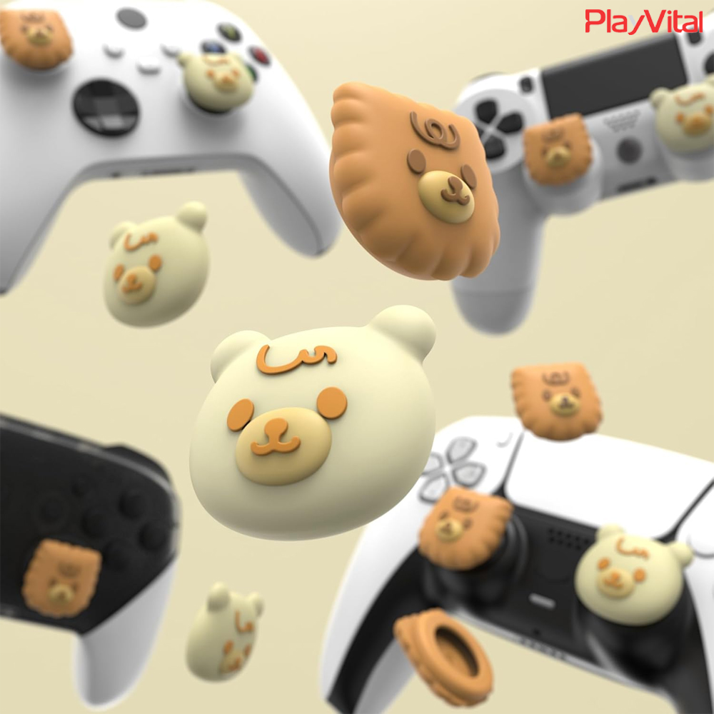 듀얼센스 곰돌이 스틱커버 엑박패드 프로콘2 컨트롤러 호환 PlayVital