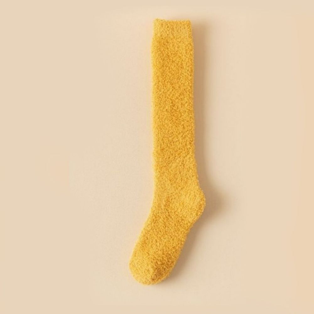 롱 수면양말 임산부 보온 겨울 무압박 긴 덧신 두꺼운 기모 따뜻한