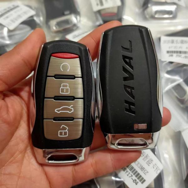 스마트키 4 버튼 자동차 키리스 스마트 원격 키 433Mhz 만리장성 GWM Haval H9 H8 H7 지능형 용 ID47 칩 포함 : 제이루핀