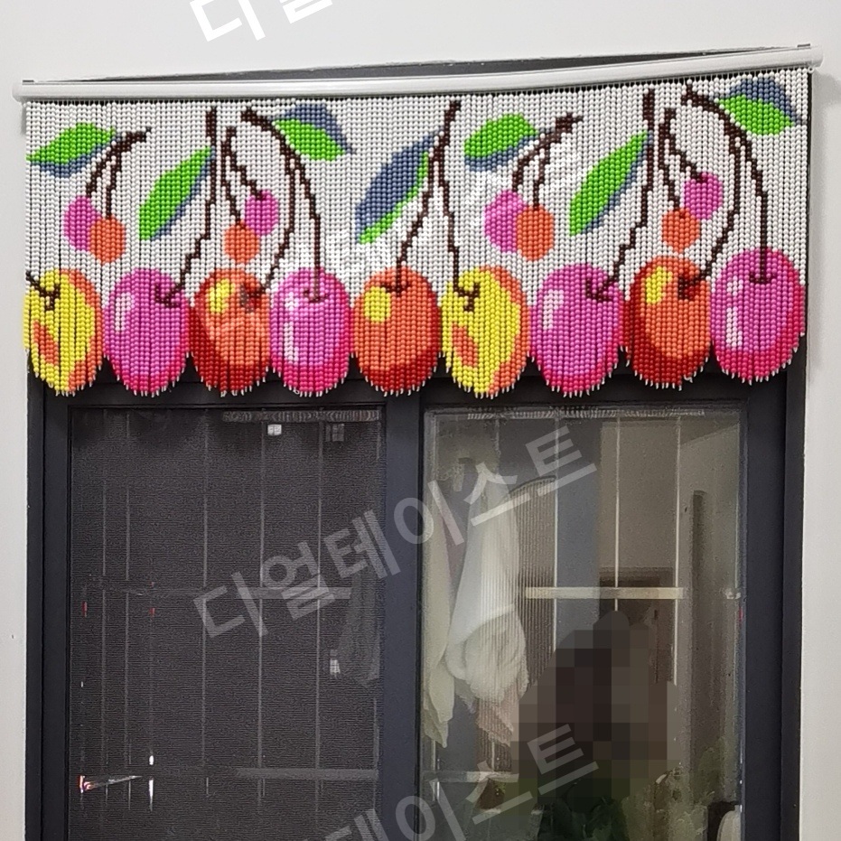 비즈발 만들기 키트 diy 재료 체리 과일 도안 디자인 - 상세 이미지 3