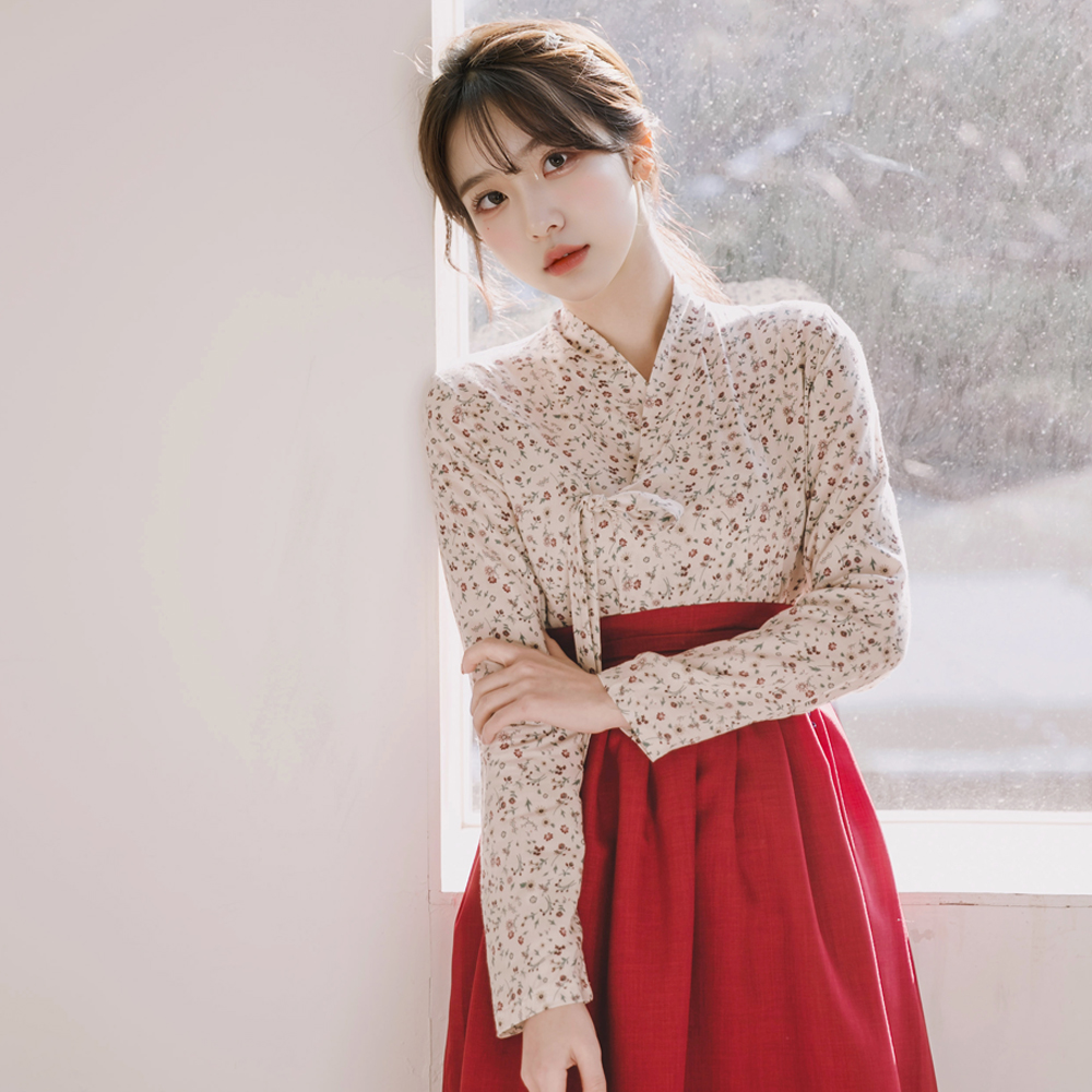 생활한복 세트 어리연+꽃잠 개량 계량 퓨전 반티-168 이미지 8