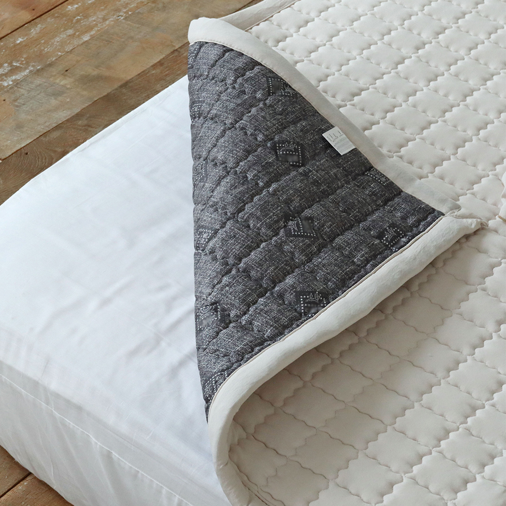 디퍼 먼지없는 워싱 마이크로 피치스킨 미끄럼방지 논슬립 사계절 침대 패드 Q