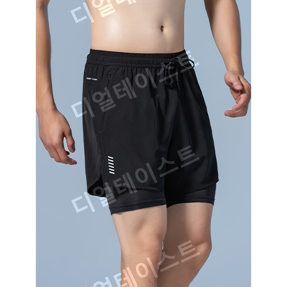 체육관 반바지 숏팬츠 하이킹 조깅 사이클링 야외 피트니스 - 상세 이미지 2