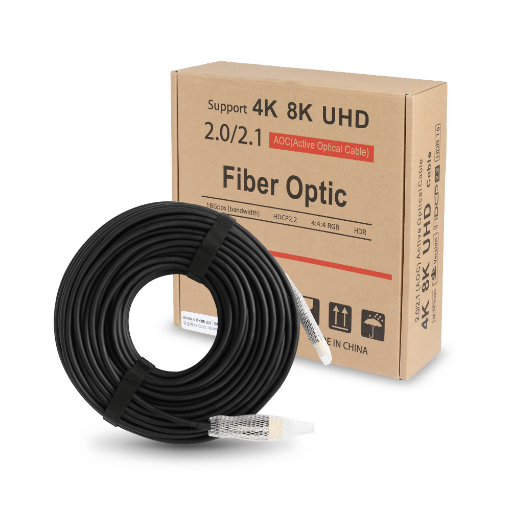 HDMI 케이블 광 V2.0 4K 노트북 컴퓨터 모니터 연결 선 케이블 30m, 1개 이미지 7
