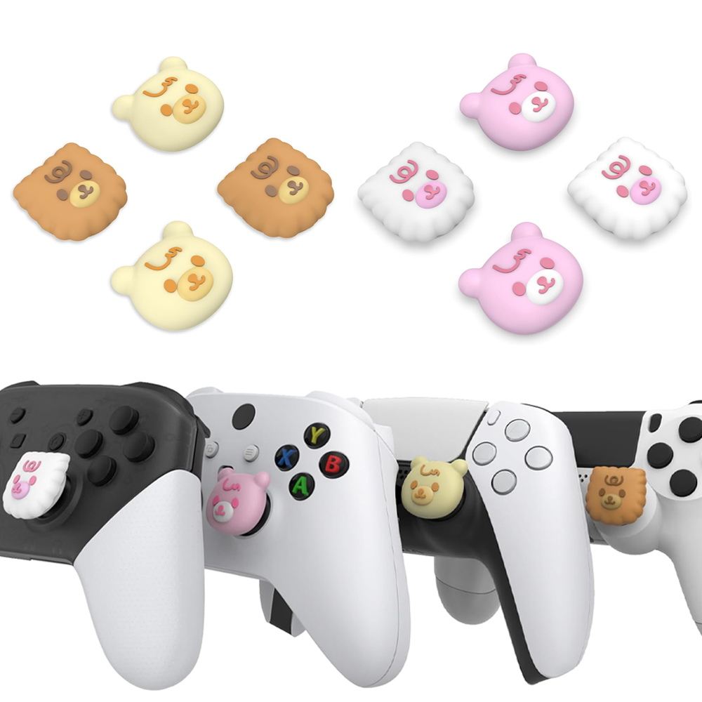 듀얼센스 곰돌이 스틱커버 엑박패드 프로콘2 컨트롤러 호환 PlayVital