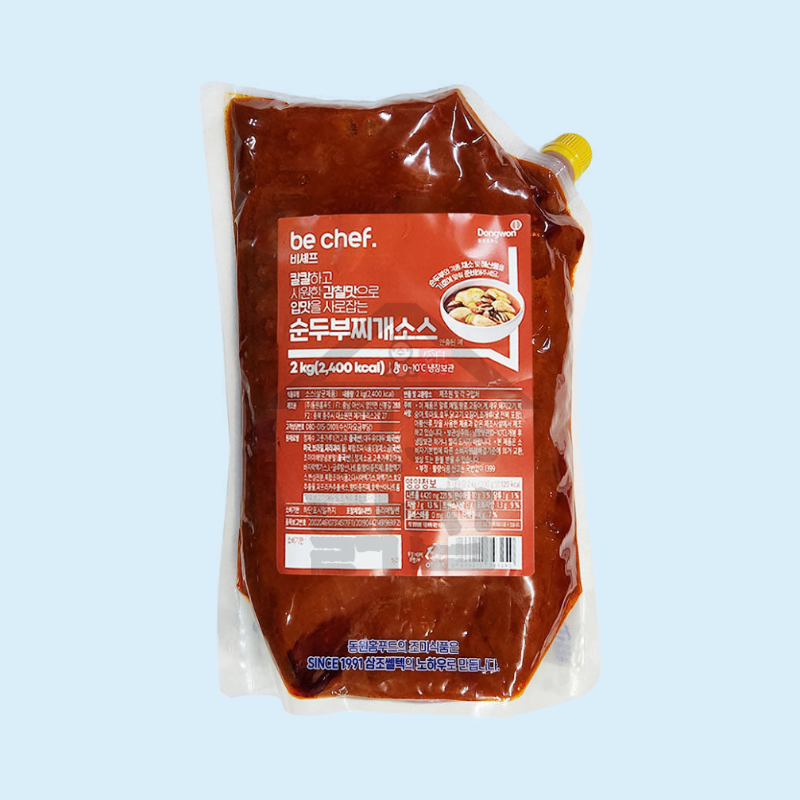 동원 홈푸드 비셰프 순두부찌개소스 2kg 5개 BOX 순두부찌개양념 양념장 - 상세 이미지 3