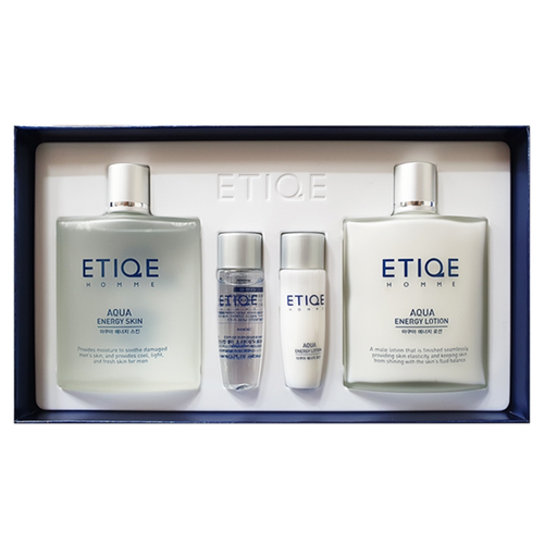 에띠끄 옴므 남성화장품 기초세트 스킨 140ml 로션 140ml+견본품 30ml 2개 - 상세 이미지 2