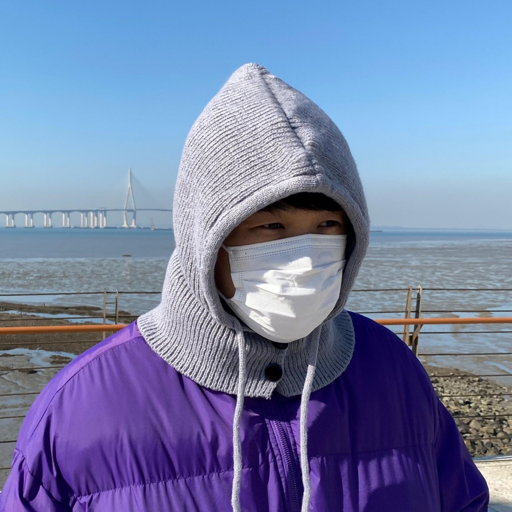 니트바라클라바 후드바라클라바 남자바라클라바 - 상품 이미지
