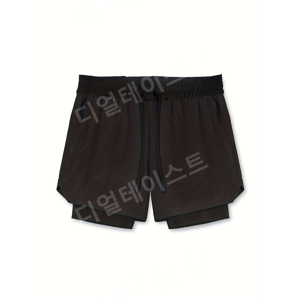 4부 스쿼트 숏팬츠 바지 남성용 스포츠 반바지 - 상세 이미지 5
