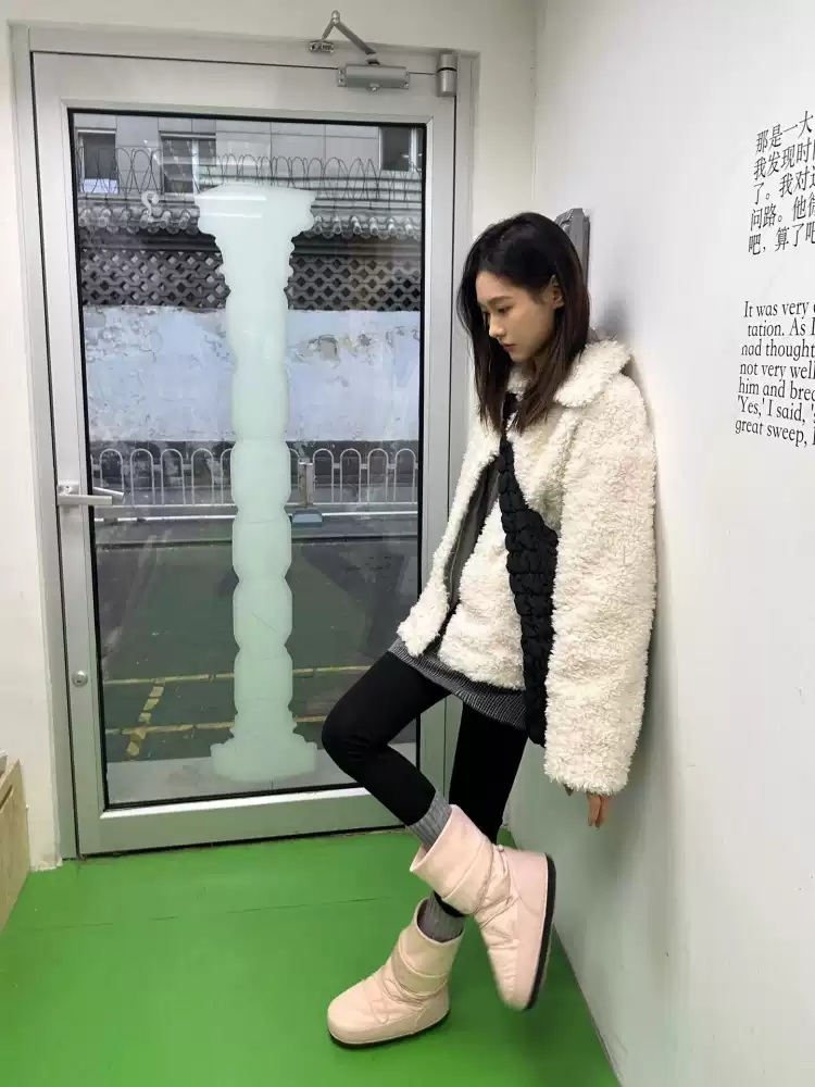 류이서 코트 자켓 인스타그램 간절기 모피 의상 옷 패션 - 상세 이미지 5