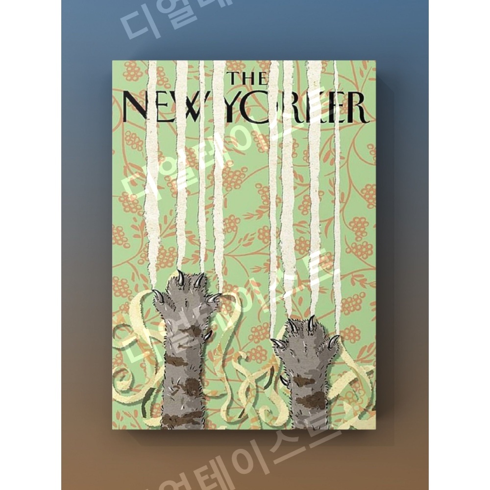 New Yorker 봄 인테리어 그림 일러스트 액자 포스터 - 상세 이미지 4